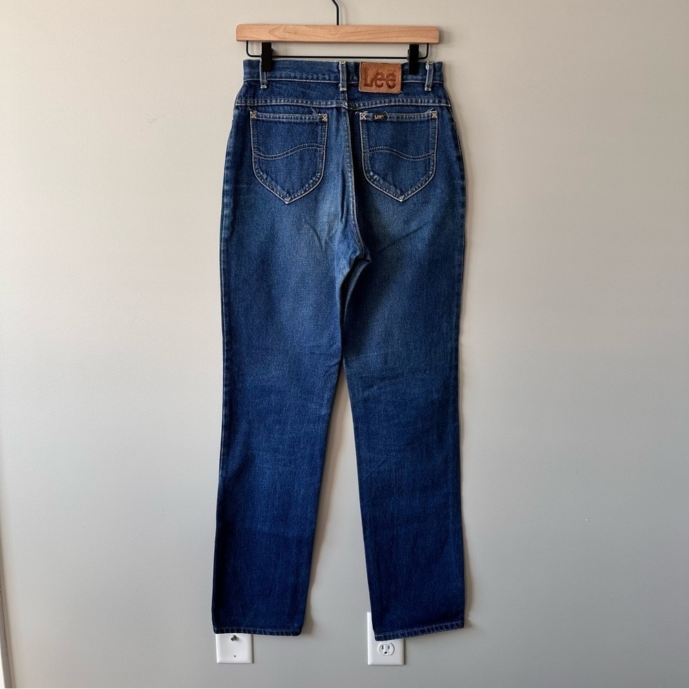 Vintage 80s 90s Lee Riders Jeans 27x32 High Rise USA Made Mom Jeans - Picture 5 of 12